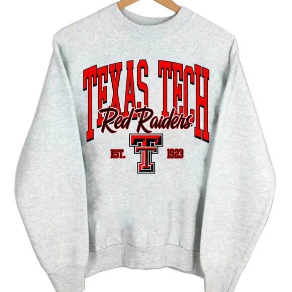 Texas Tech University Sweatshirt NCAA Texas Tech Red Raiders Shirt Sweater - Picture 1 of 2